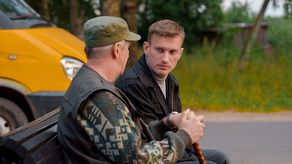 Владимир Капустин и Пётр Рыков на съемках сериала «Кордон» 