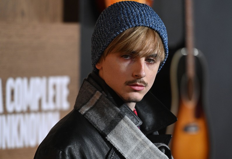 Тимоти Шаламе в образе Боба Дилана появился на премьере фильма