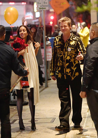 Инес де Рамон и Брэд Питт