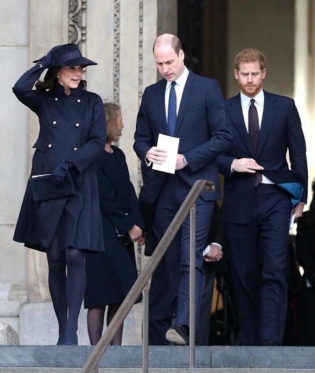 Кейт Миддлтон, принц Уильям и принц Гарри