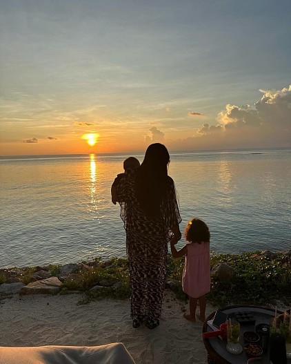 Наоми Кэмпбелл с детьми