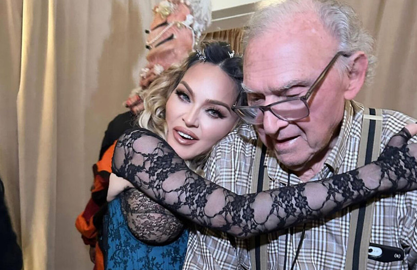 Мадонна с отцом&nbsp;Сильвио Энтони Чикконе