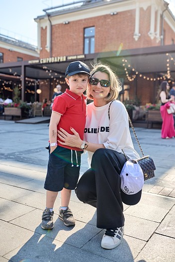 Наталья Карпова с сыном Александром