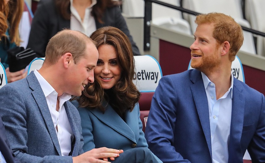 Принц Уильям, Кейт Миддлтон, принц Гарри