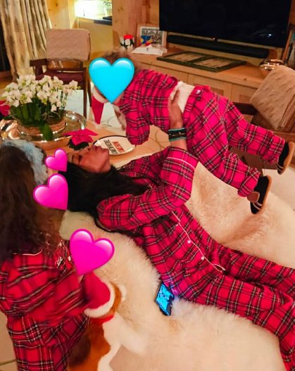 Наоми Кэмпбелл с детьми