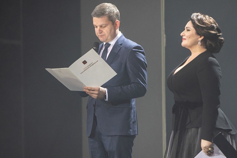 Роман Карманов и Хибла Герзмава, открытие Конкурса вокалистов и концертмейстеров Хиблы Герзмава