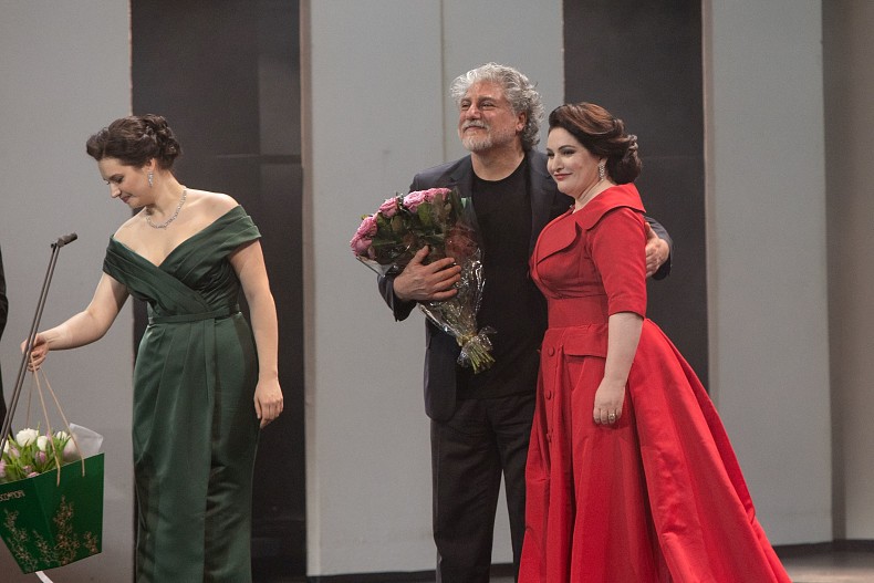 Хибла Герзмава и Хосе Кура, открытие Конкурса вокалистов и концертмейстеров Хиблы Герзмава