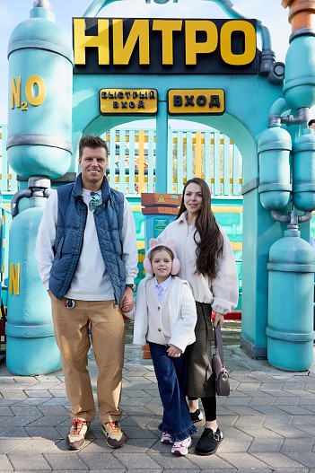 Светлана Абрамова с семьей