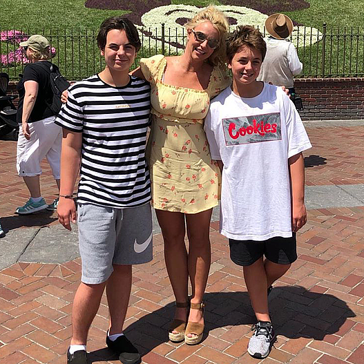 Бритни Спирс с сыновьями