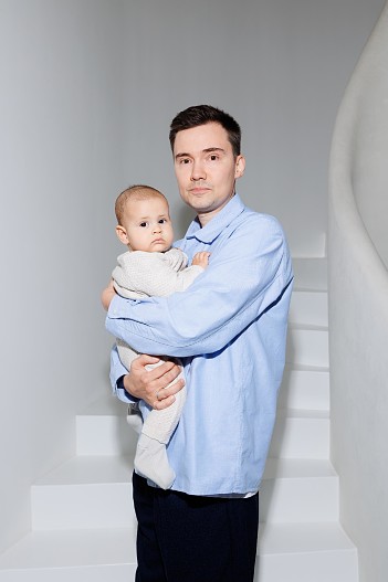 Павел Киселёв с сыном