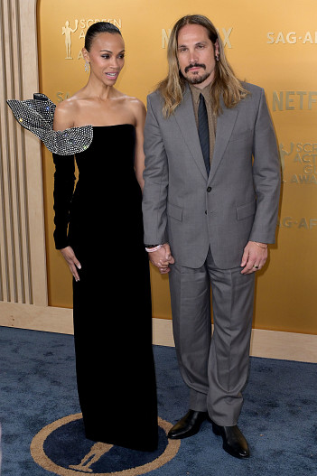 Зои Салдана и  Марко Перего