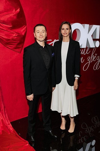 Сергей Безруков (костюм Cacharel) и Анна Матисон