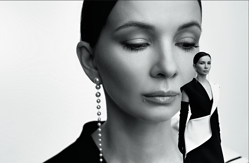 На Марии: платье Vassa&Co, серьги LunaLu