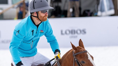 Принц Гарри повредил руку во время игры в снежное поло