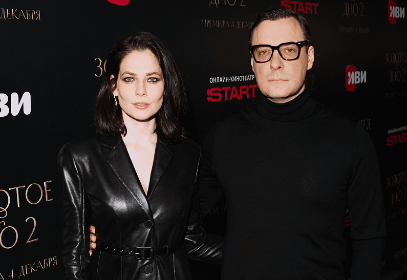 Юлия Снигирь и Евгений Цыганов, Илья Ермолов и Марина Ворожищева, Алексей Гуськов и Лидия Вележева на премьере второго сезона сериала «Золотое дно»