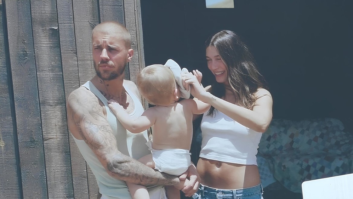 Лицо маленького сына Джастина и Хейли Бибер впервые попало в объективы папарацци