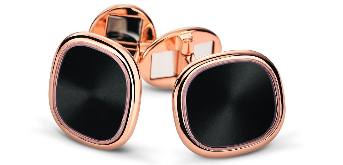 Запонки Patek Philippe Golden Ellipse, розовое золото