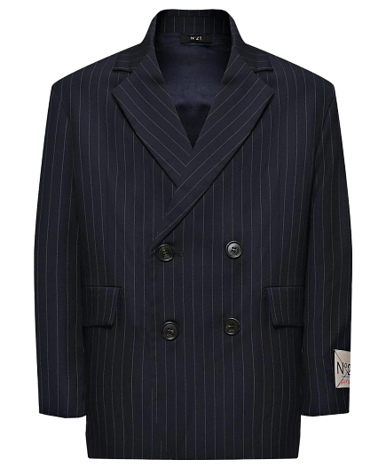 Двубортный пиджак в полоску N21