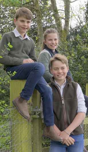 Принцы Луи и Джордж и принцесса Шарлотта