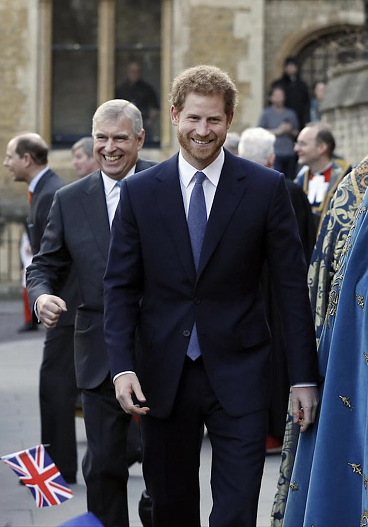 Принц Эндрю и принц Гарри