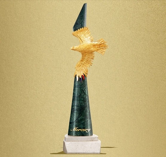 Главная награда кинопремии «Золотой Орел», изготовленная компанией Mercury