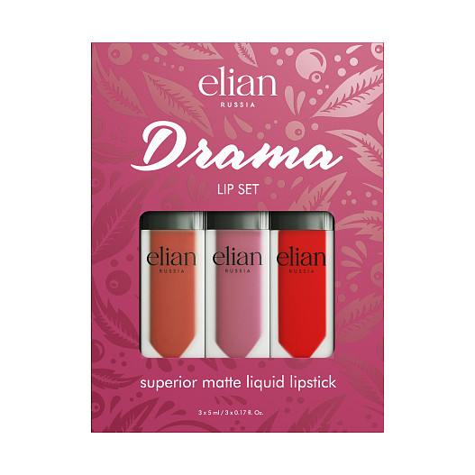 Elian Набор матовых помад Drama Lip Set