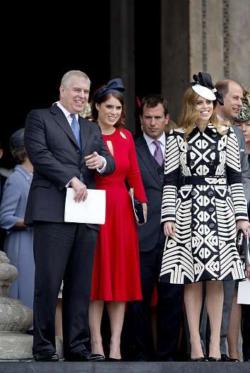 Принц Эндрю, принцесса Евгения, принцесса Беатрис