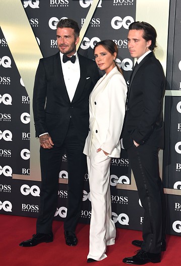 Дэвид, Виктория и Бруклин Бекхэм