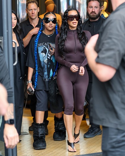 Норт Уэст и Ким Кардашьян