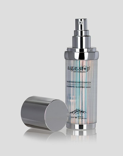 Восстанавливающая ночная маска с экзосомами и пептидами Swiss Exosome  Complex Biomimetic Sleeping Mask, A.G.E. STOP Switzerland.