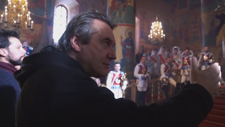 Алексей Учитель на съемках картины «Матильда»