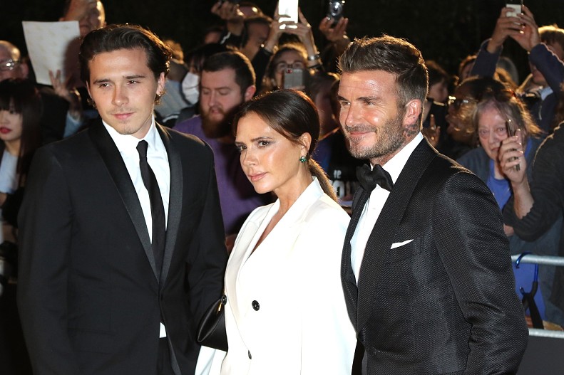 Бруклин, Виктория и Дэвид Бекхэм