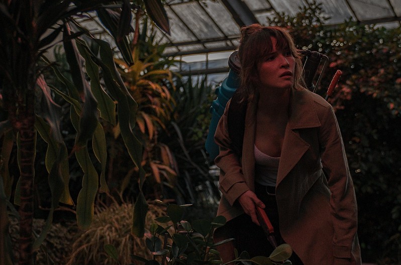 Лукерья Ильяшенко на съемках сериала&nbsp;«Сергий против нечисти»