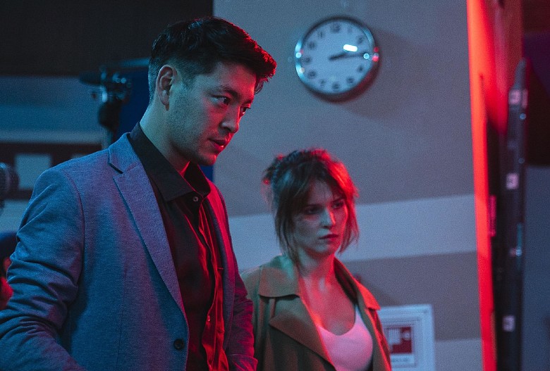 Аскар Ильясов и Лукерья Ильяшенко на съемках сериала&nbsp;«Сергий против нечисти»