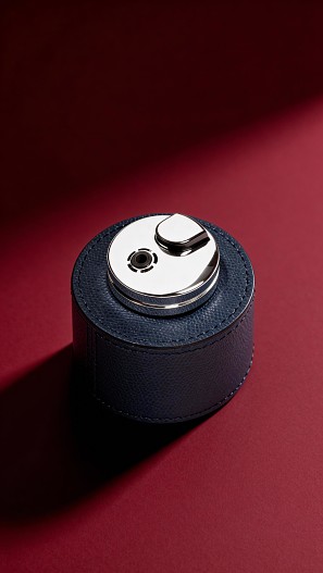 Кожаная настольная зажигалка