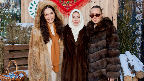 Юлианна Караулова, Полина Аскери и другие на праздновании Широкой Масленицы