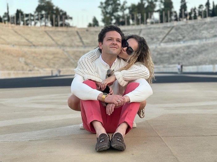 Константин Крюков со старшей дочерью