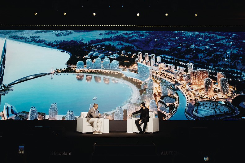 Оскар Хартманн и Эмин Агаларов на саммите Движение в Ташкенте
