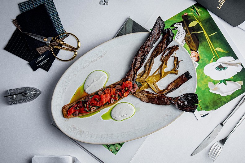 Лук порей из печи