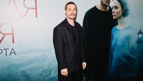 Артём Быстров и Рузиль Минекаев на премьере фильма «Большая земля»