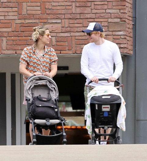 Черри Сиборн и Эд Ширан с дочерями