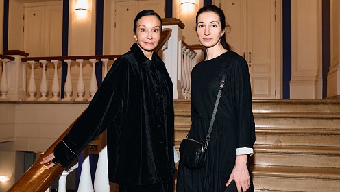 Алла Сигалова, Евгений Сангаджиев, Ирина Хакамада на благотворительном балетном вечере в пользу фонда «Онкологика»