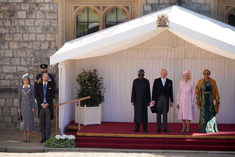 Королевский прием&nbsp;президента Нигерии и первой леди