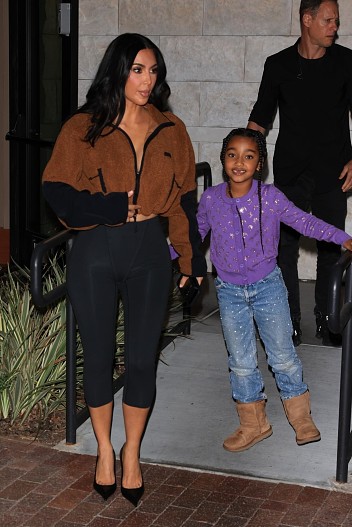 Ким Кардашьян с дочерью