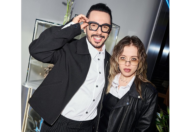 Тимур Родригез и Катя Кабак, Аврора, Лина Дембикова на презентации нового дропа украшений