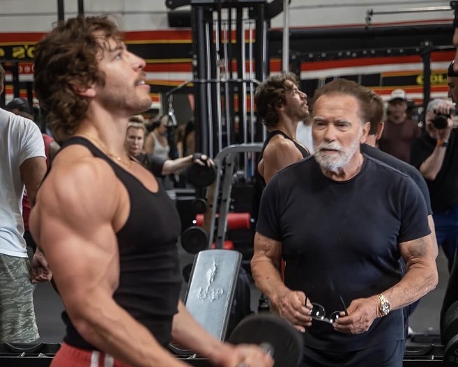 Джозеф Баэна и&nbsp;Арнольд Шварценеггер