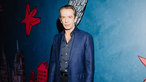 Владимир Машков, Саша Бортич, Никита Кологривый на премьере сериала «В Хогвартс я не попал»