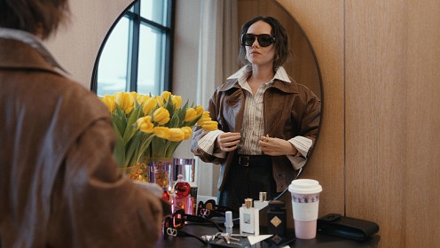 Стася Милославская, Ирина Мартыненко и Вильма Кутавичюте в специальном весеннем проекте ЦУМа