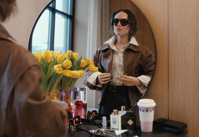 Стася Милославская, Ирина Мартыненко и Вильма Кутавичюте в специальном весеннем проекте ЦУМа