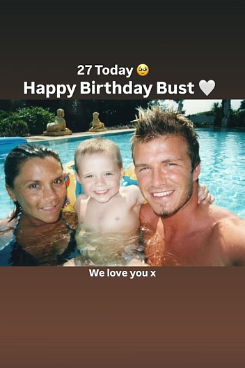 Виктория, Бруклин и Дэвид Бекхэм